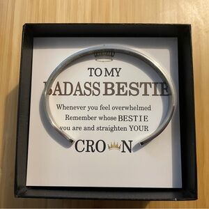 Brad New Never Worn BADA;$ BESTIE Etched Cuff Bracelet